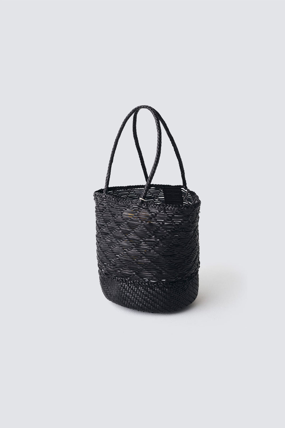 Dragon Diffusion woven leather bag handmade - Corso Bucket Black