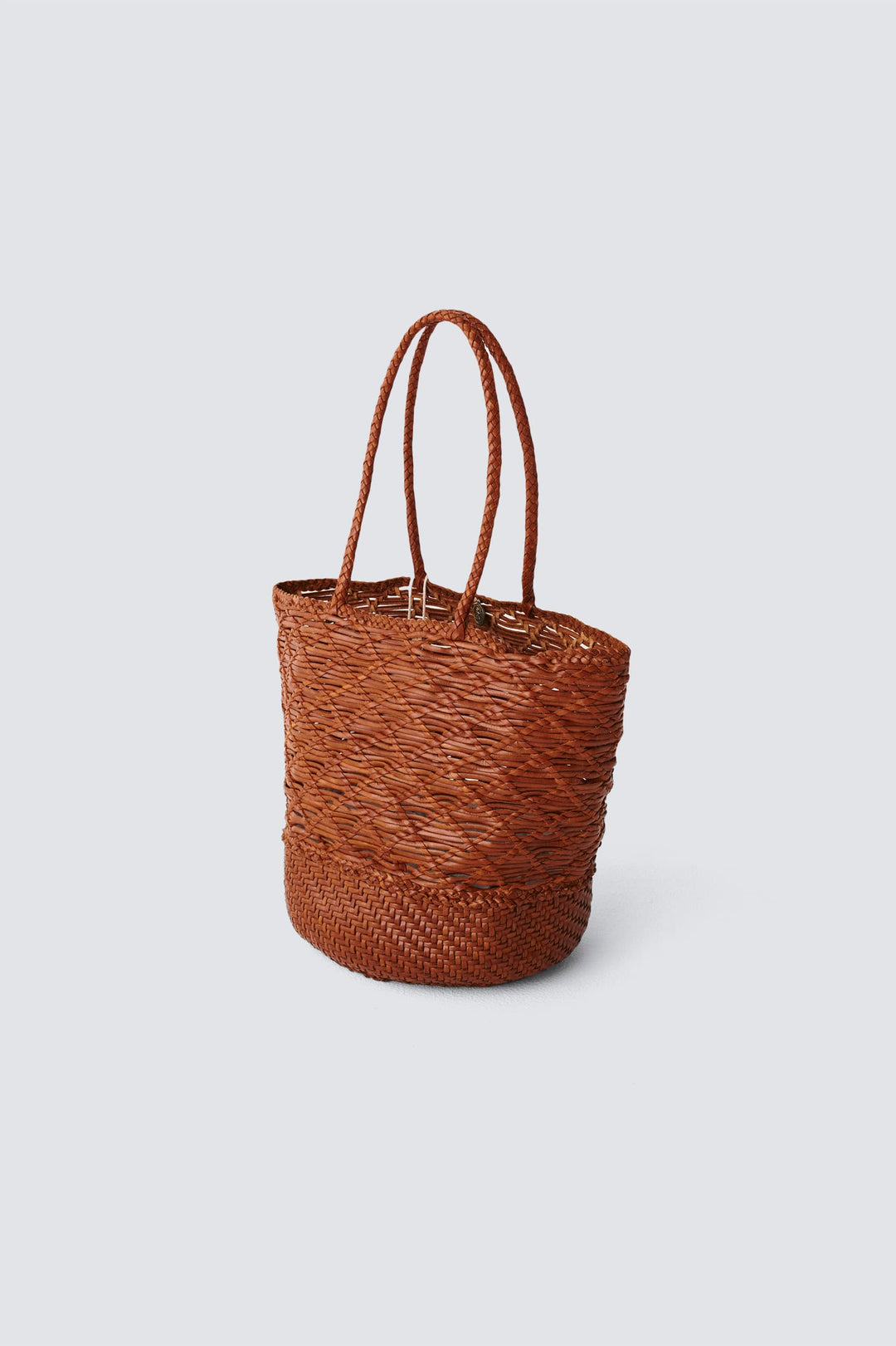 Dragon Diffusion woven leather bag handmade - Corso Bucket Tan