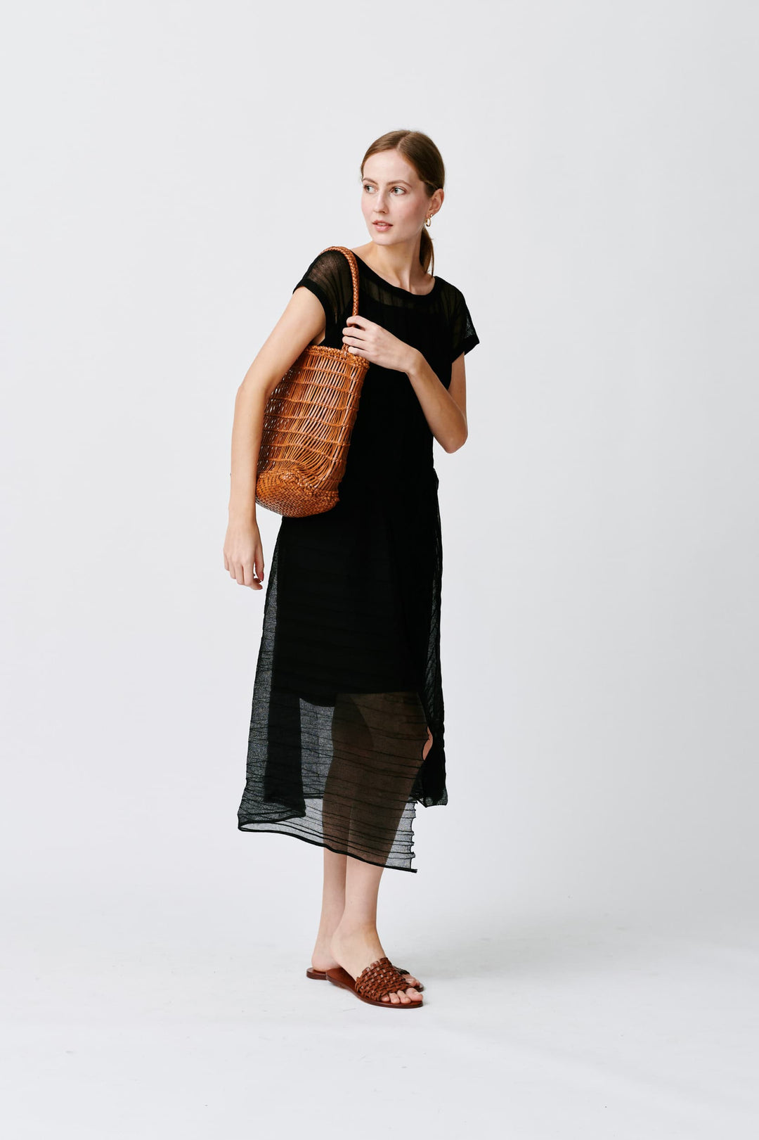 Dragon Diffusion - EW Corso Tan Woven Leather Bag