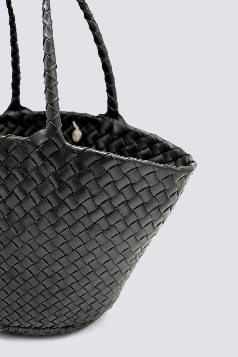 Dragon Diffusion woven leather bag handmade -  Egola Black