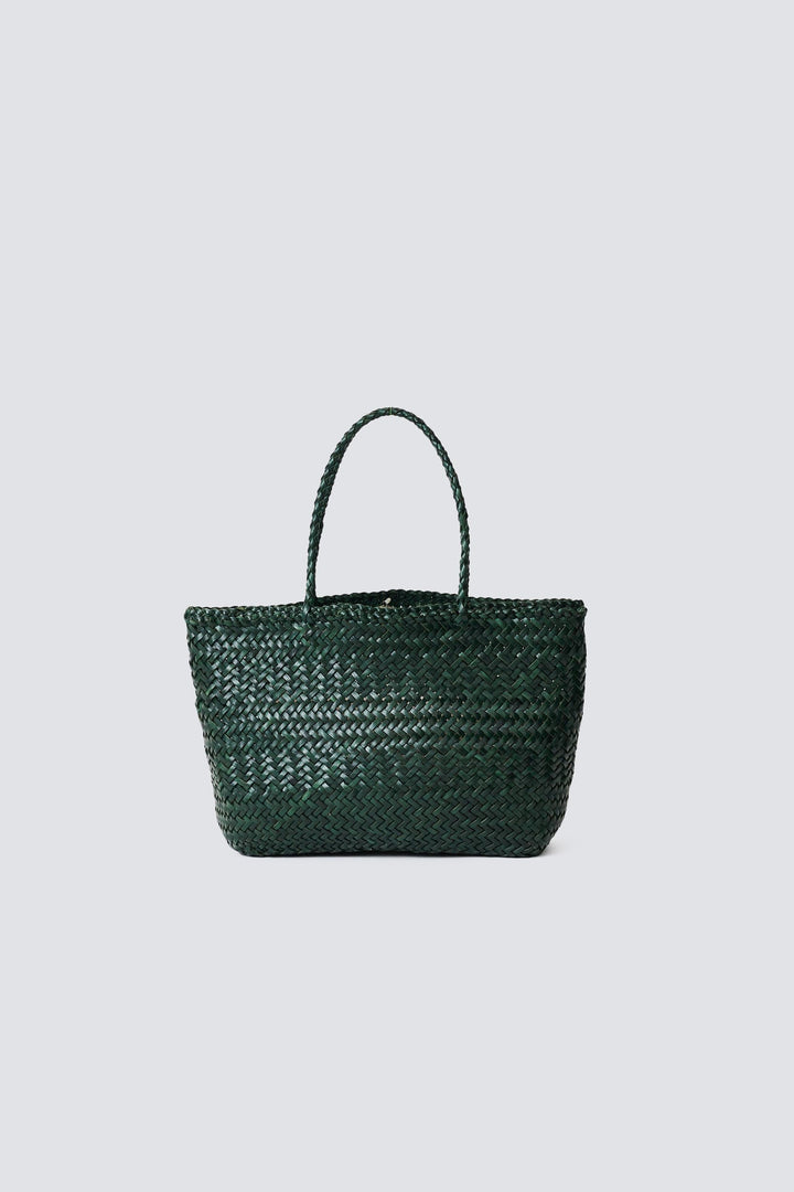 Dragon Diffusion woven leather bag handmade - Gora Kete Forest Green