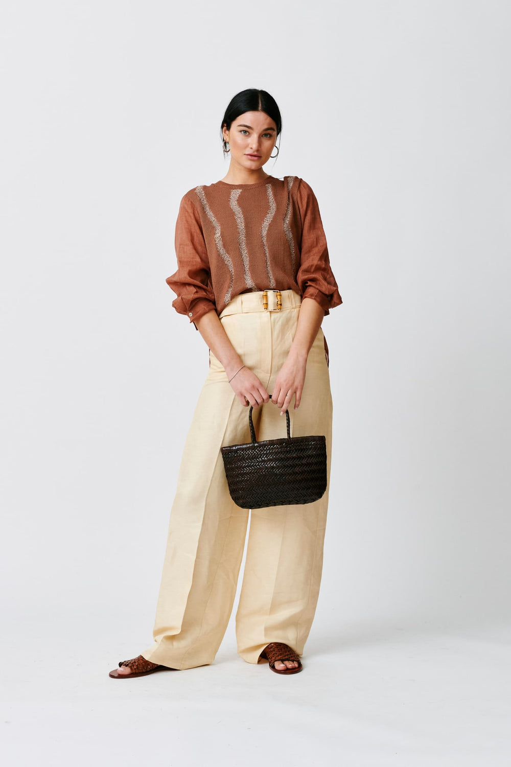 Harvey Nichols - Dragon Diffusion's woven bag is best worn with earthy  tones on sweet Saturday afternoons, just like Monikh.