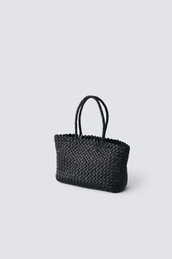 Dragon Diffusion woven leather bag handmade - Mini Inside-Out Black