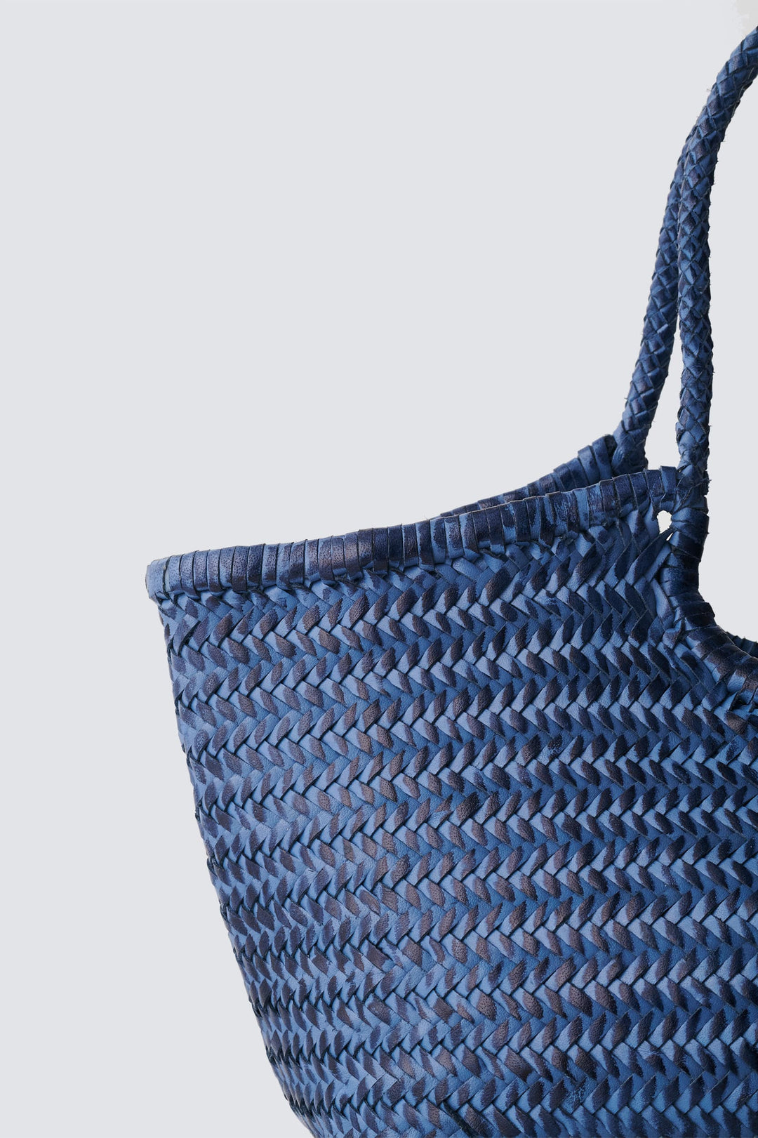 Nantucket large woven leather tote