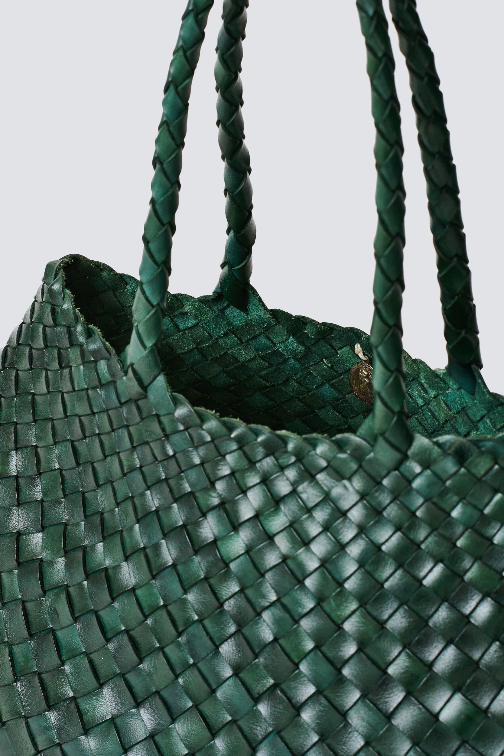 Sophie Small Handwoven Leather Kit Bag | Garmentory