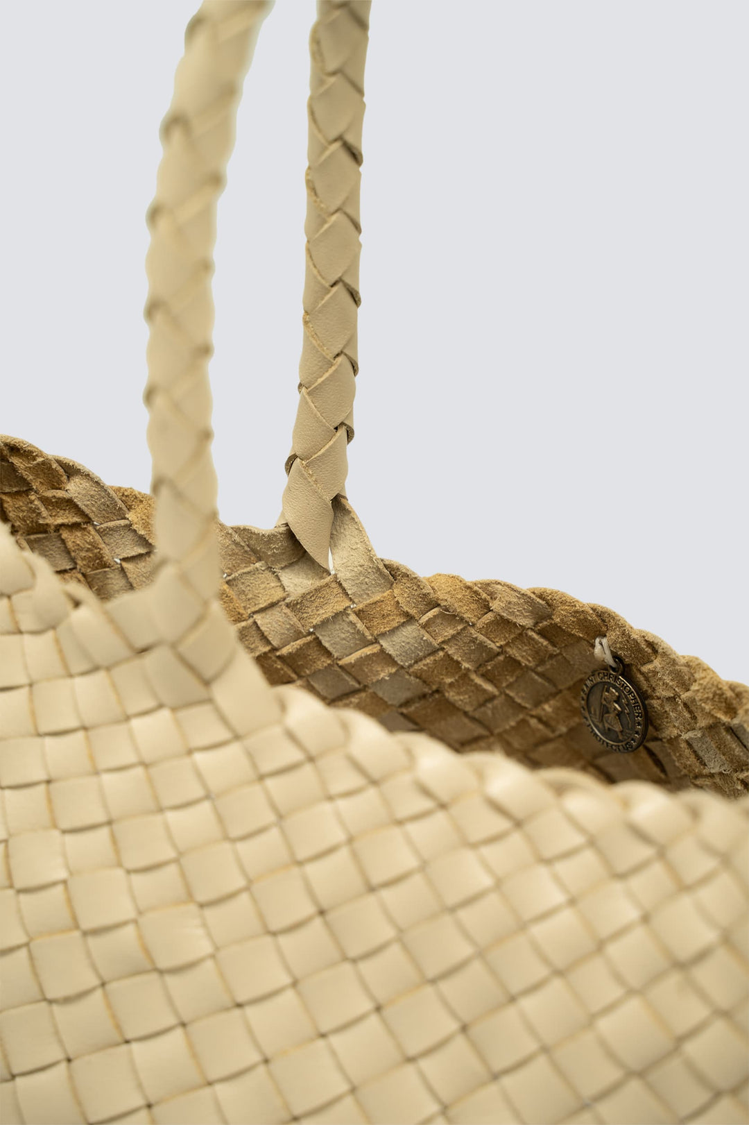 Dragon Diffusion woven leather bag handmade - Santa Croce Big Pearl