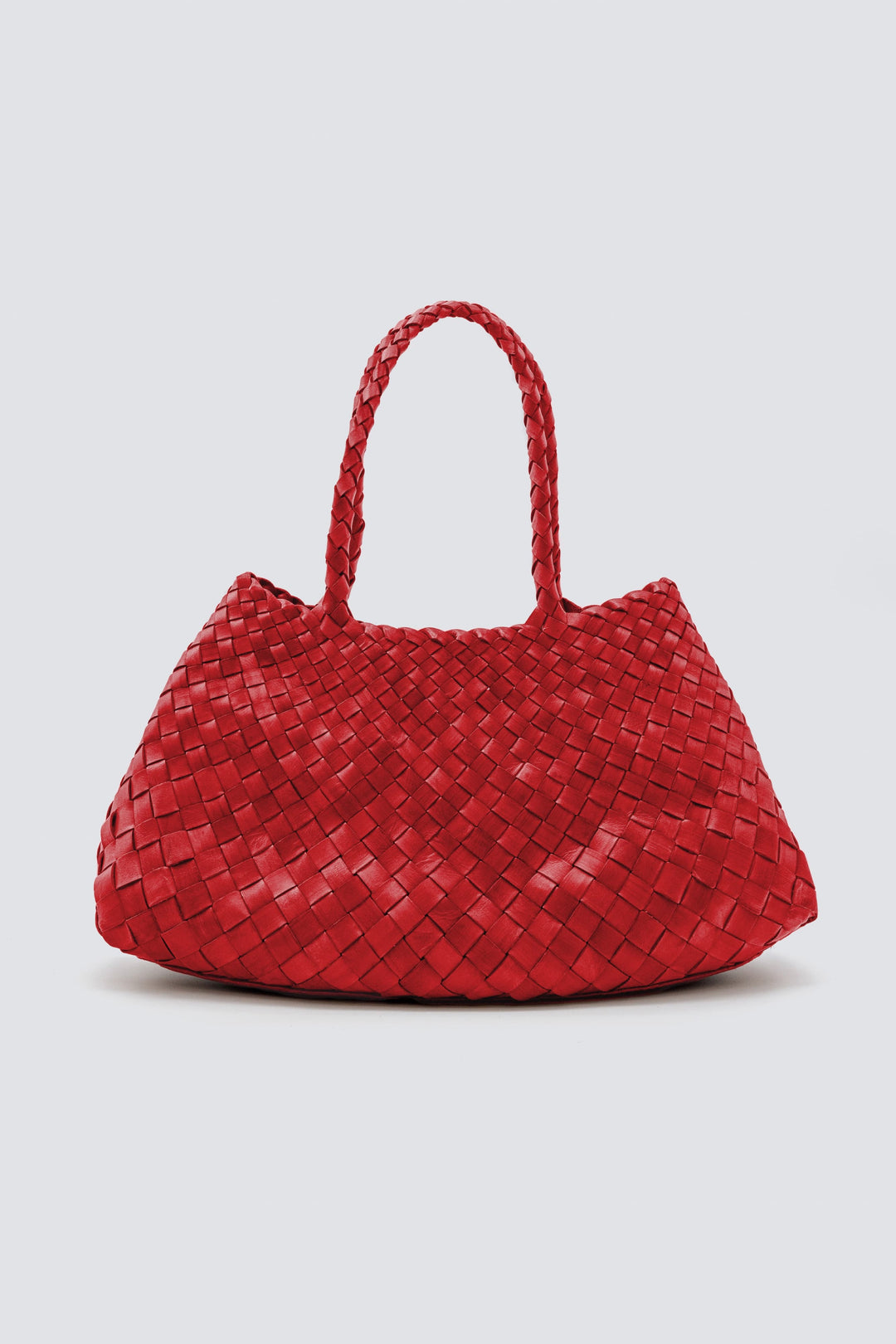Dragon Diffusion woven leather bag handmade - Santa Croce Big Red