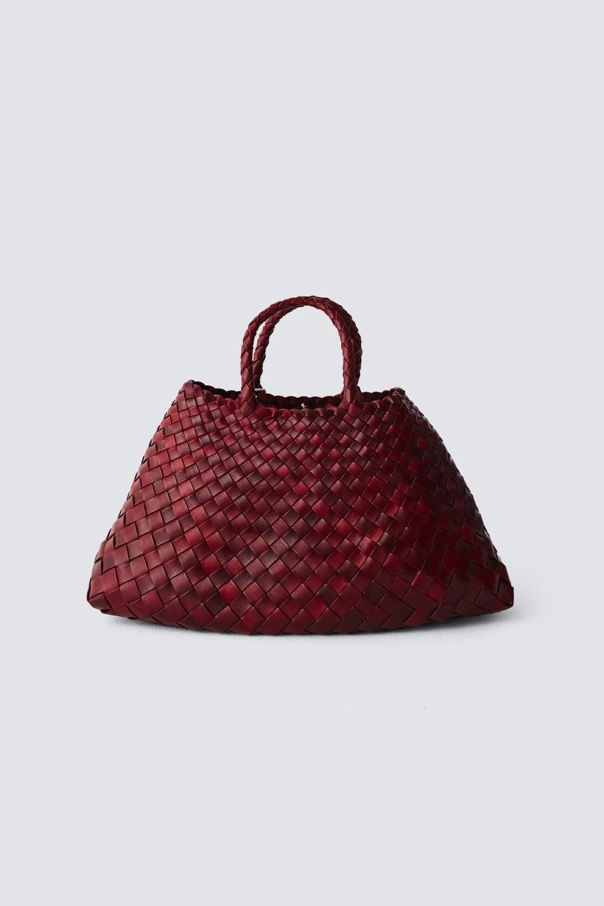 Dragon Diffusion - A4 Woven Leather Pochette Bordeaux