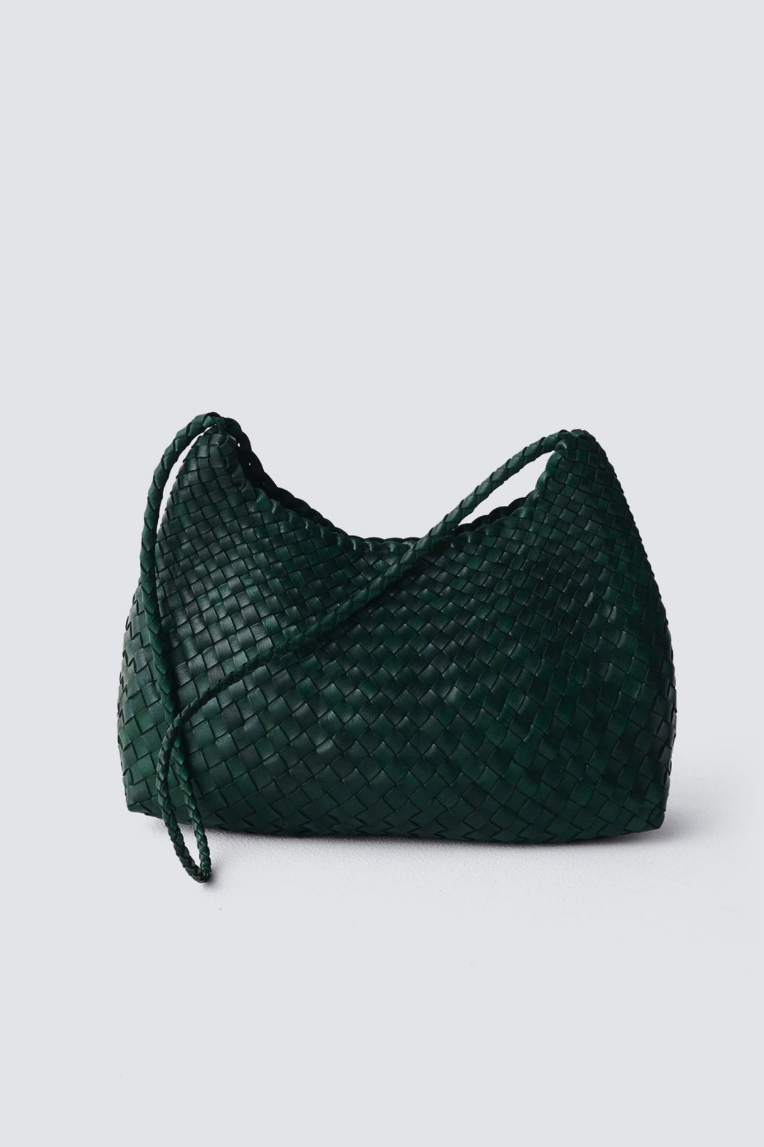 Dragon Diffusion woven leather bag handmade - Santa Rosa Forest Green