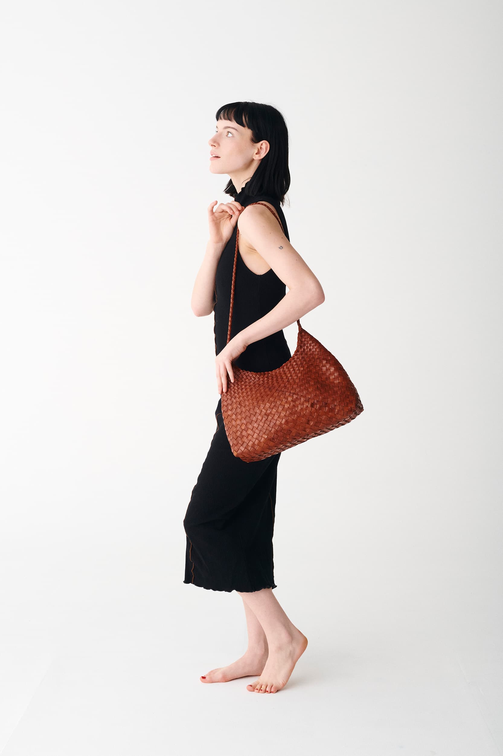 Dragon woven clearance leather bag