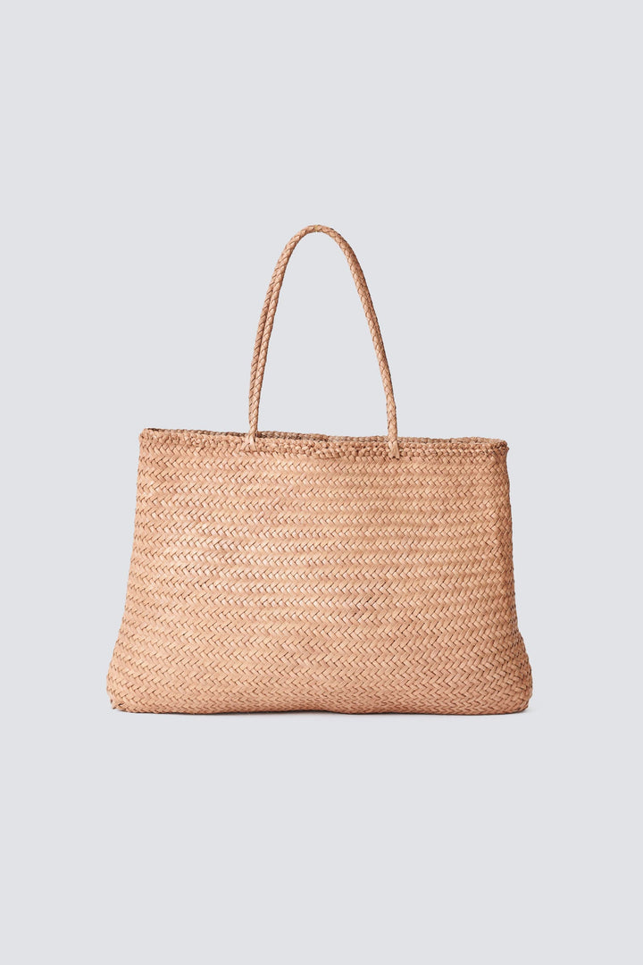 Dragon Diffusion woven leather bag handmade - Sophie Large Natural
