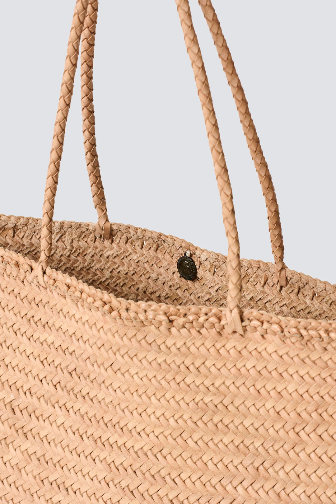 Dragon Diffusion woven leather bag handmade - Sophie Large Natural