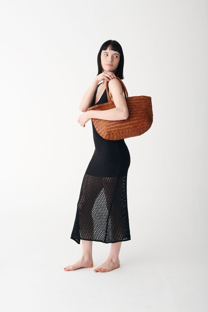 Dragon Diffusion woven leather bag handmade - Triple Jump Big Tan