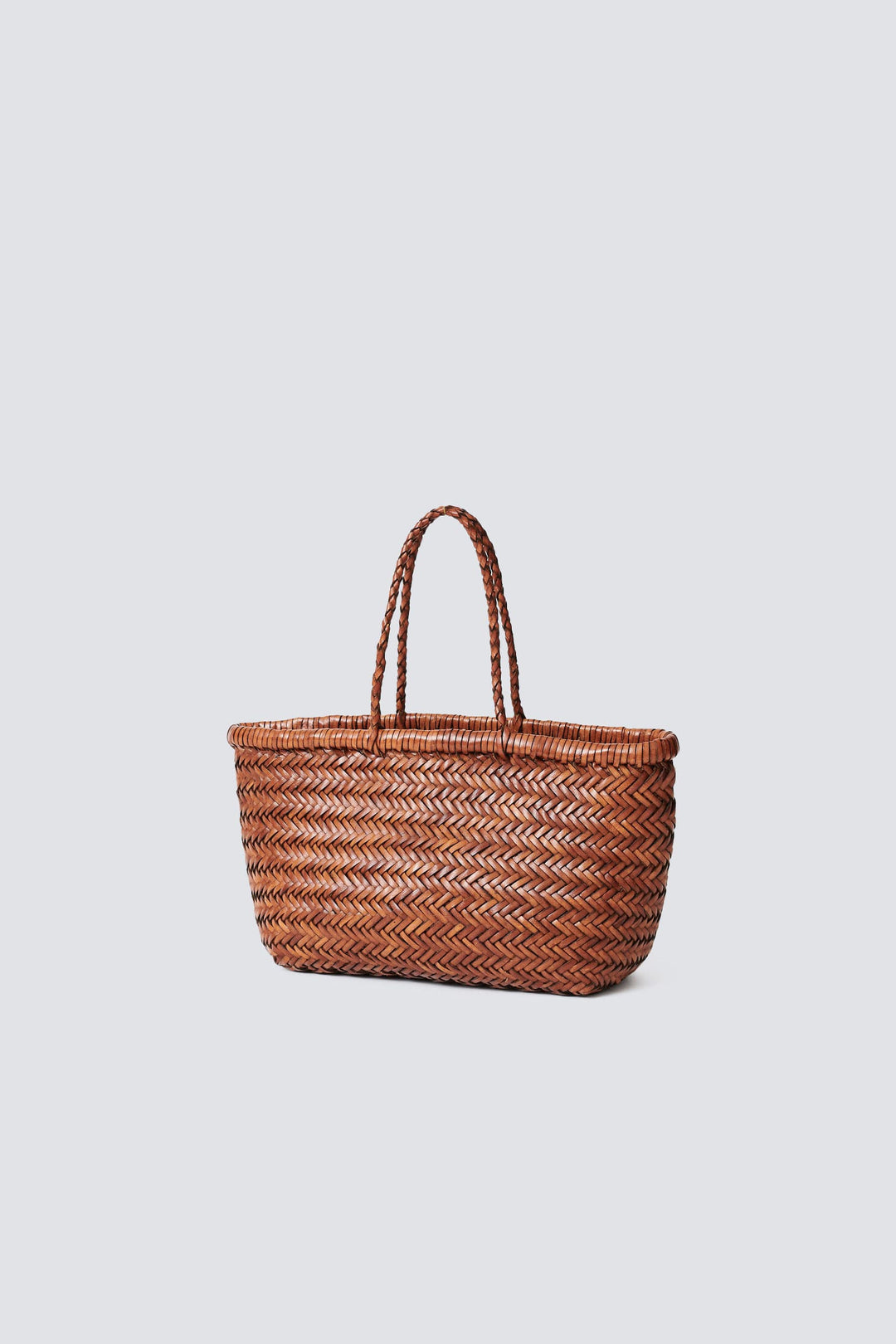 Beige Triple Jump small woven-leather basket bag, Dragon Diffusion