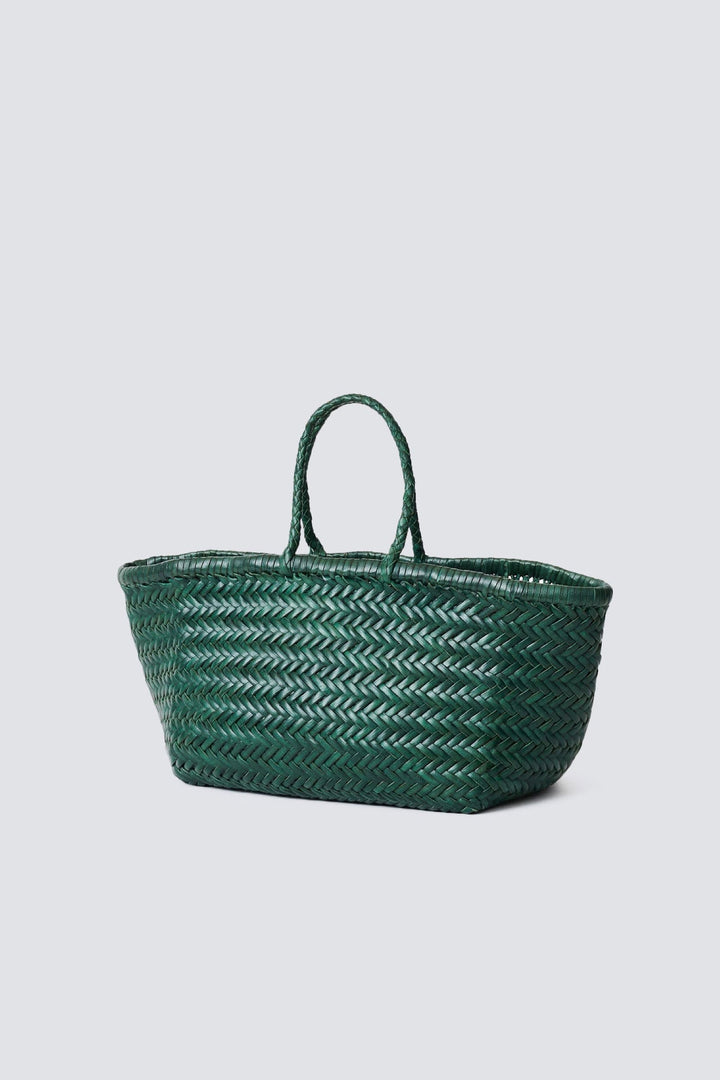 Dragon Diffusion woven leather bag handmade - Triple Jump Small Forest Green
