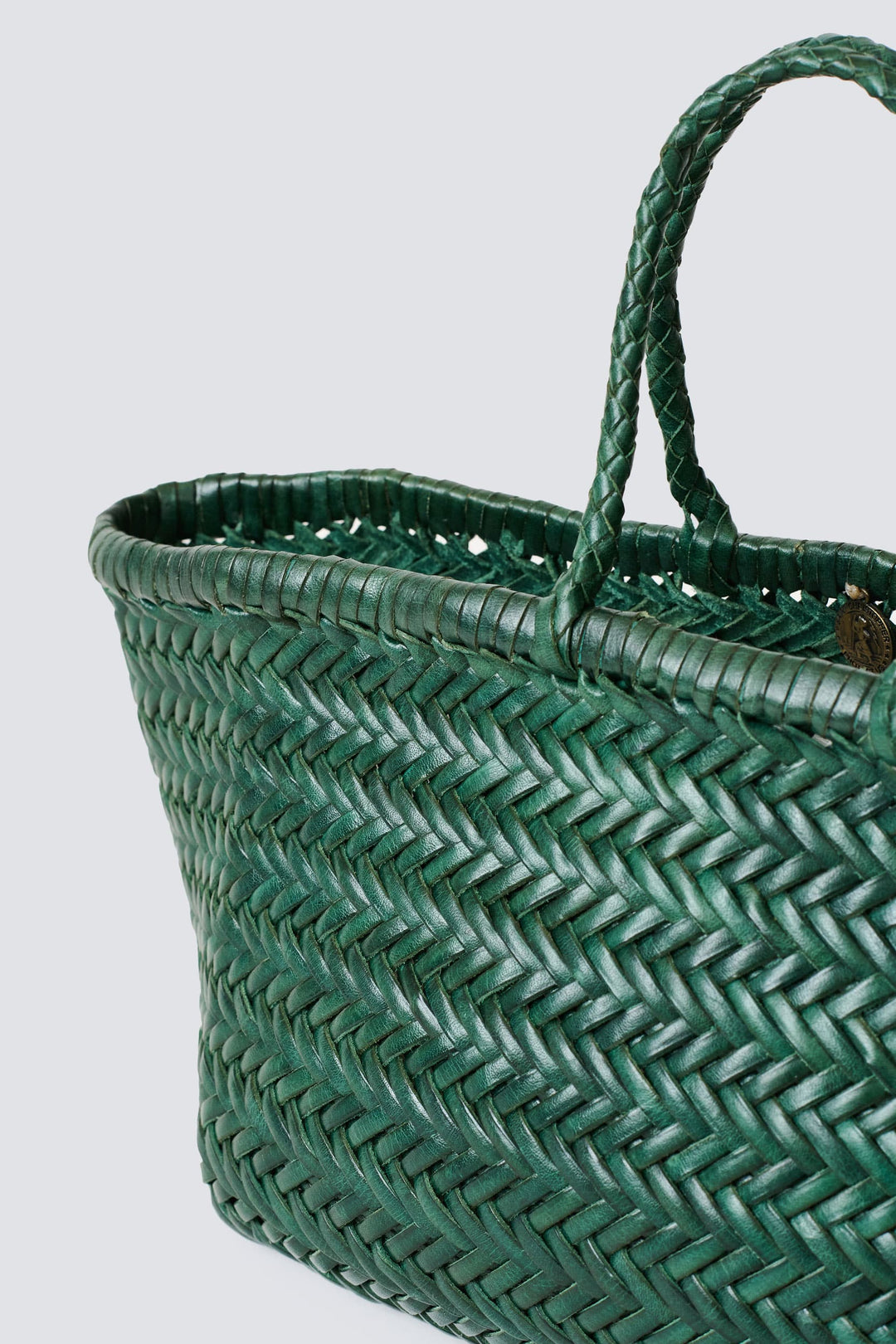 Dragon Diffusion woven leather bag handmade - Triple Jump Small Forest Green