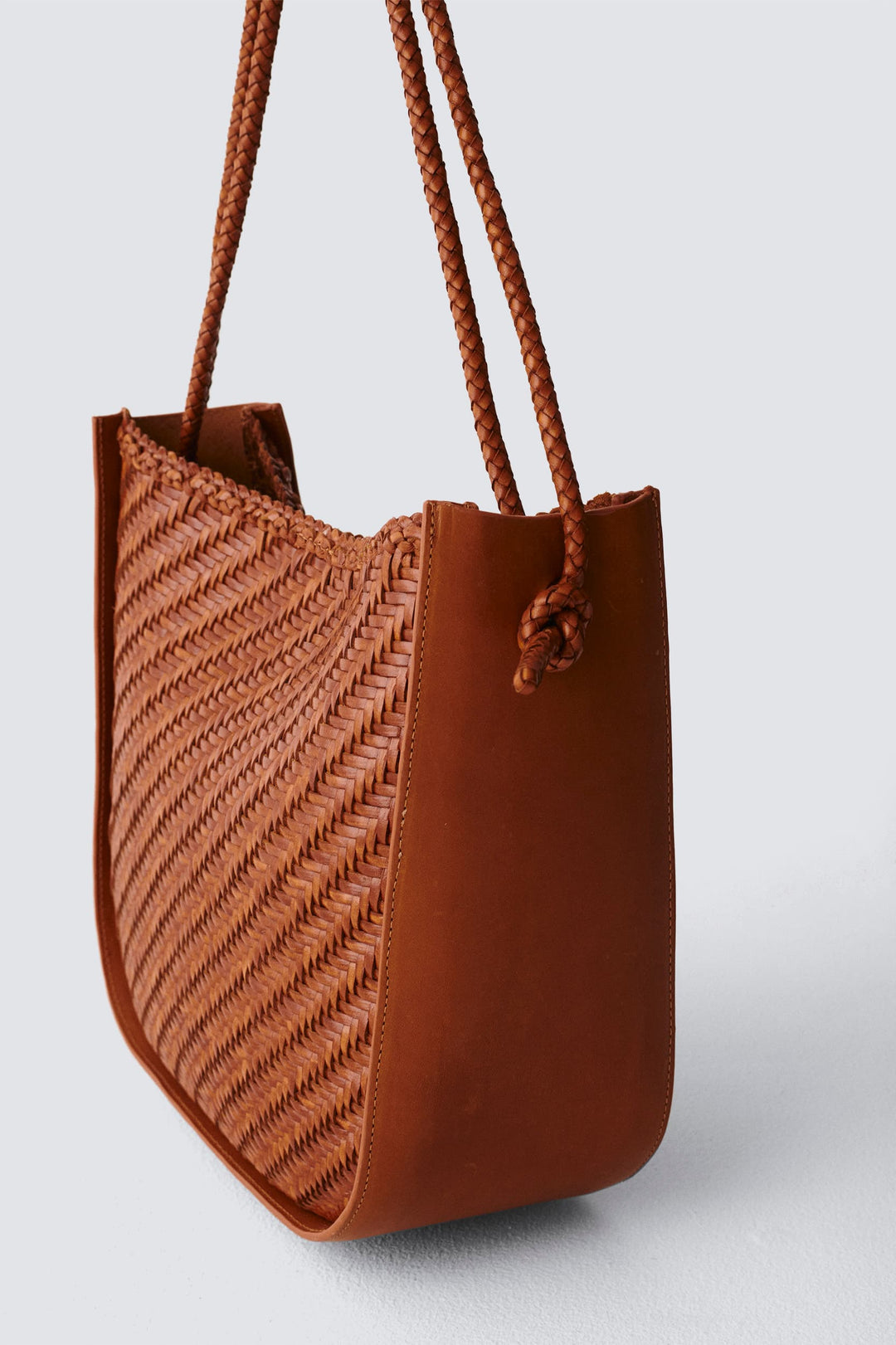 Dragon Diffusion - Japan Tote Tan Woven Leather Bag