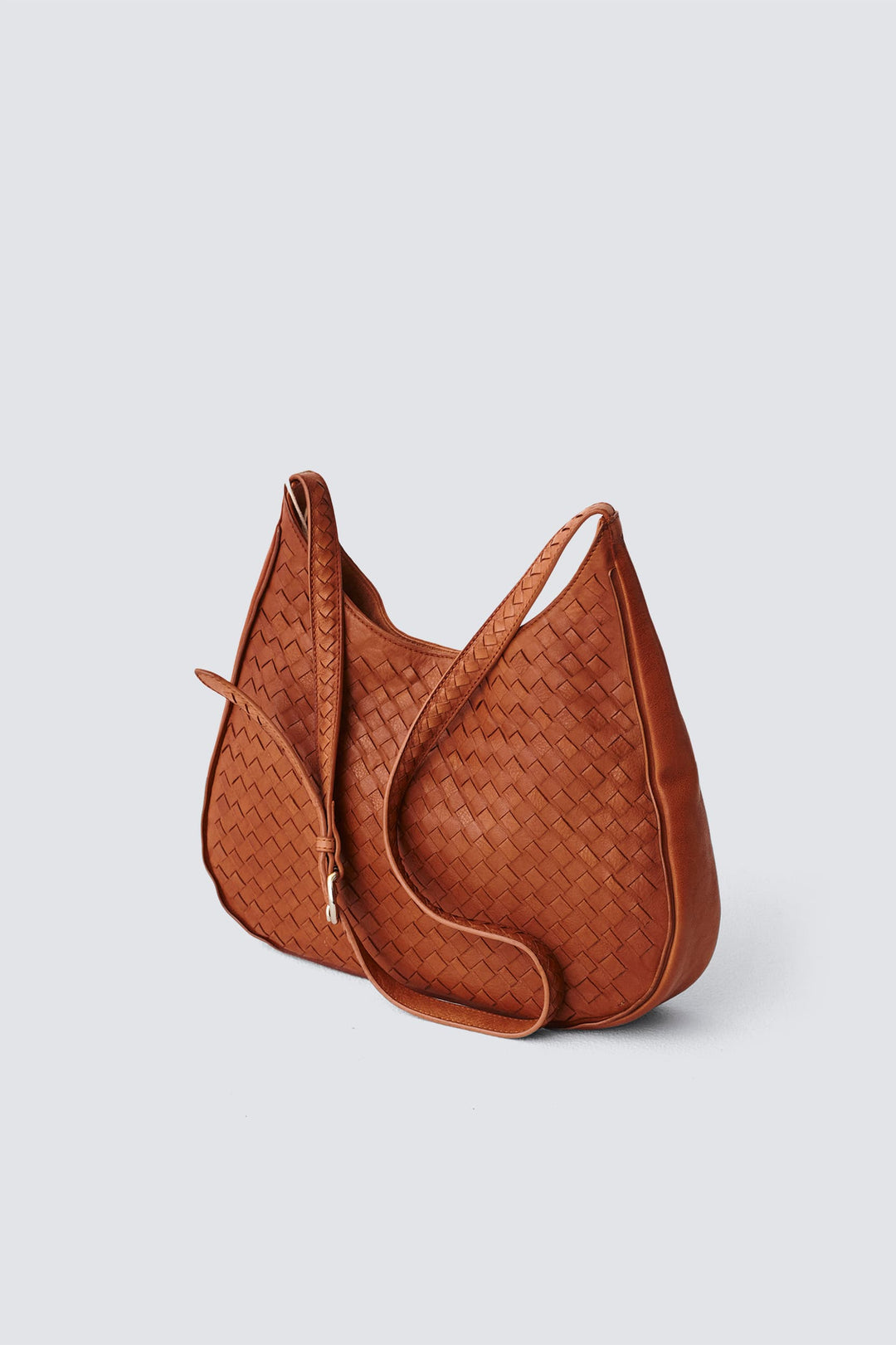 Dragon Diffusion woven leather bag handmade - Zak Hobo Tan